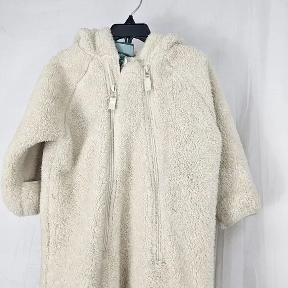 L.l. Bean Ivory Pram Snow Suit Baby Infant Size 6-12M - Picture 2 of 8